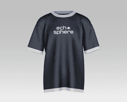 ECHOSPHERE / T-Shirt - Black&White - Front