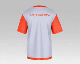 ECHOSPHERE / T-Shirt - White&Red - Back
