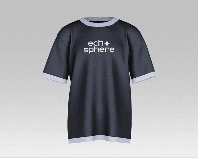 ECHOSPHERE / T-Shirt - Black&White - Front