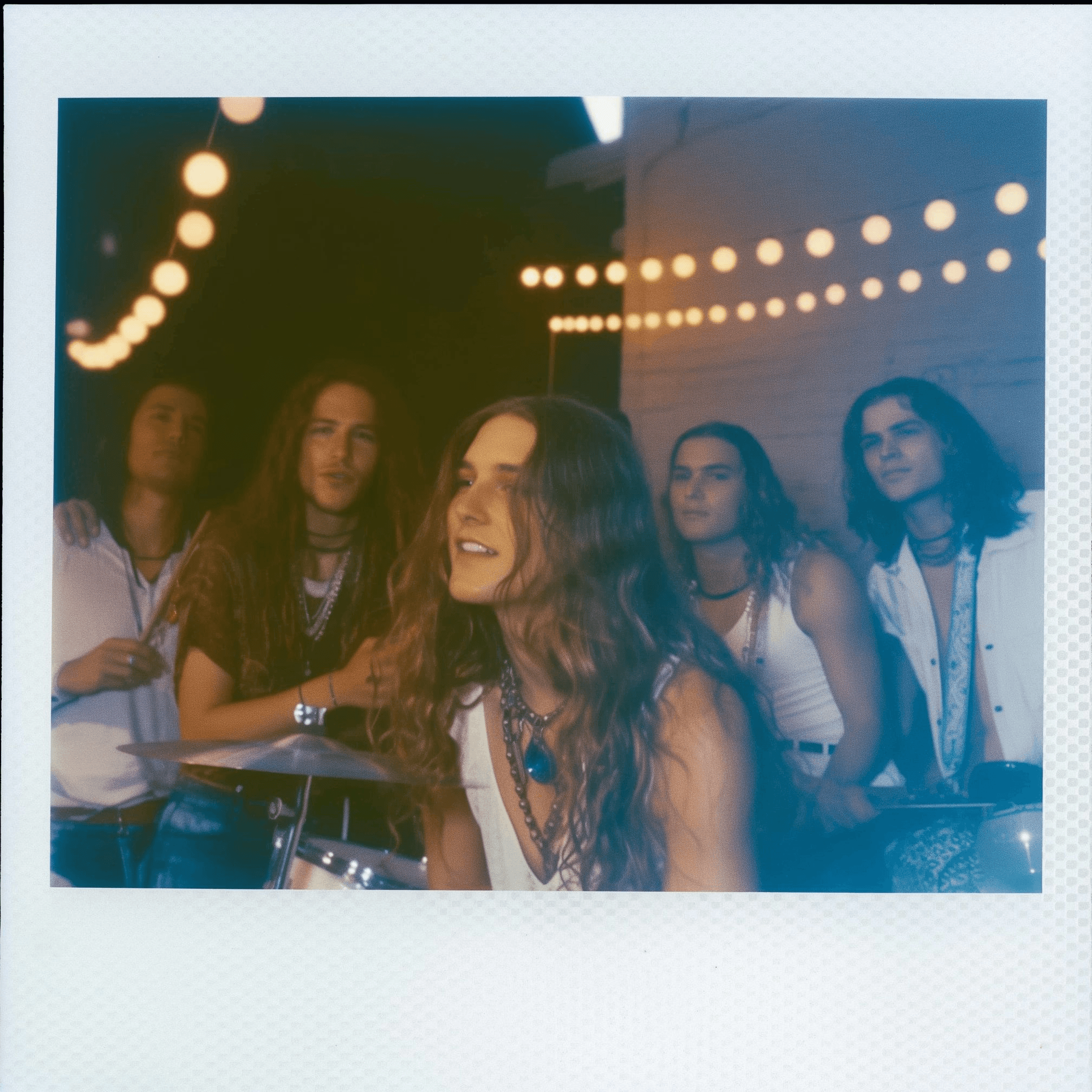 Retro picture of musicians