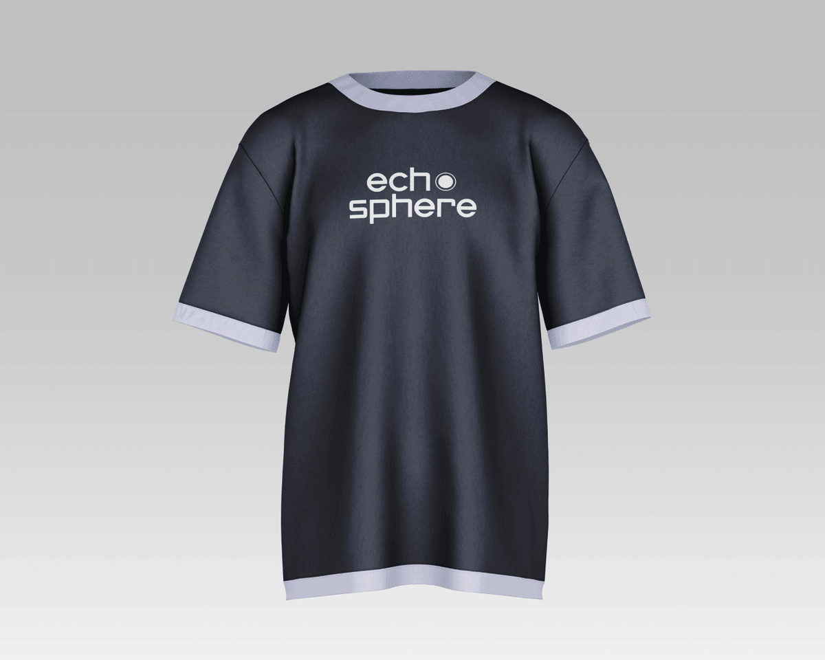 ECHOSPHERE / T-Shirt - Black&White - Front